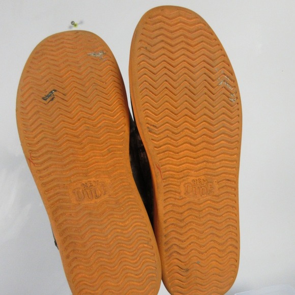 Hey Dude Sunapee Mossy Oak Slip On Loafers Men 9 Camo Orange Wool Comfort 422 - Picture 6 of 10